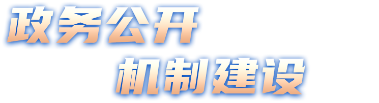 政務(wù)公開 機制建設(shè)